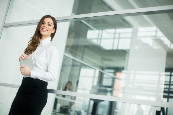 Young woman in the office